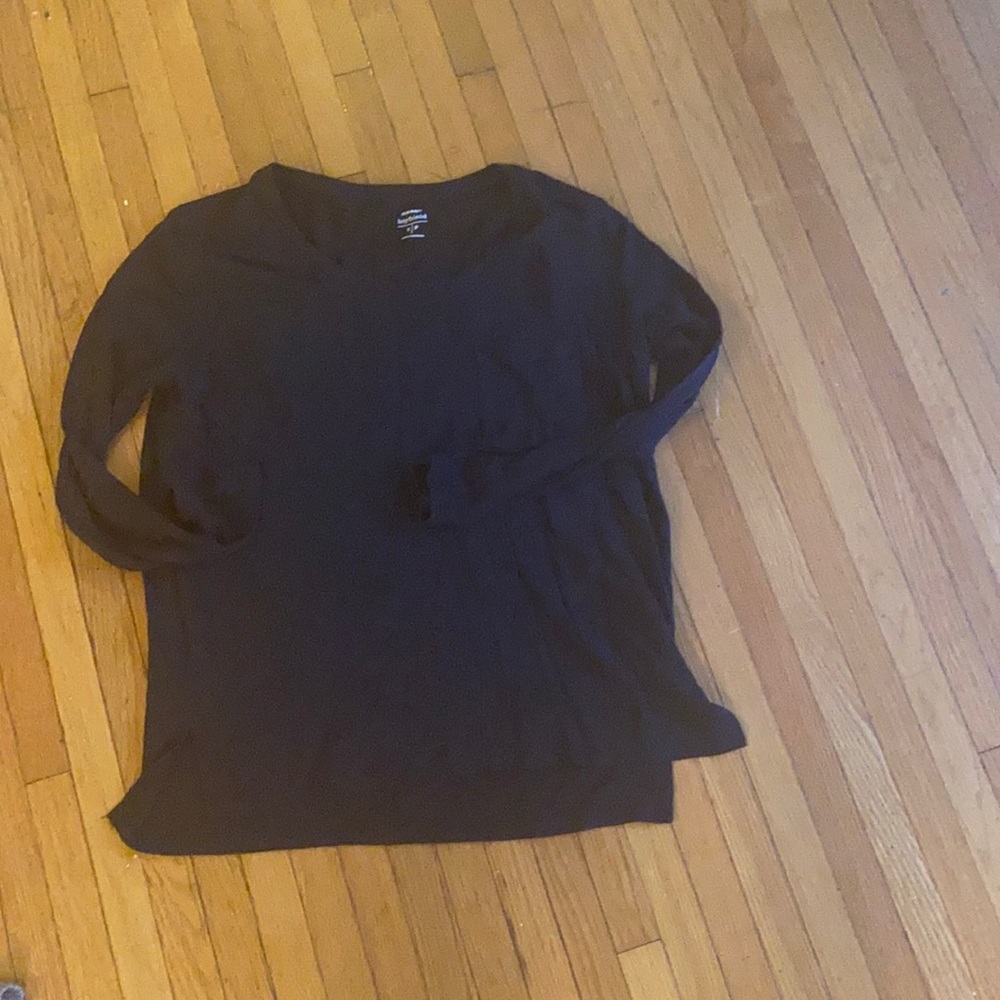 Basic long sleeve boyfriend fit T-shirt